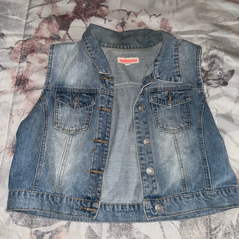 Dollhouse Adult Size Jean Jacket Vest